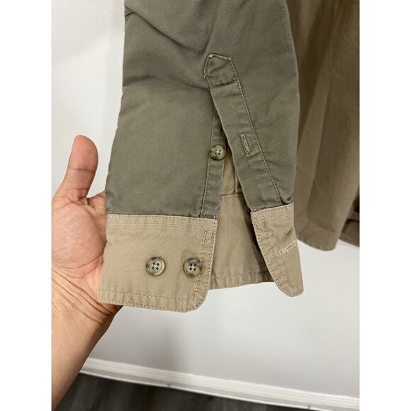 Gorpcore Utility Retro Outdoors Safari Work Button Up Shirt XLT Hunting Dad - Picture 5 of 13